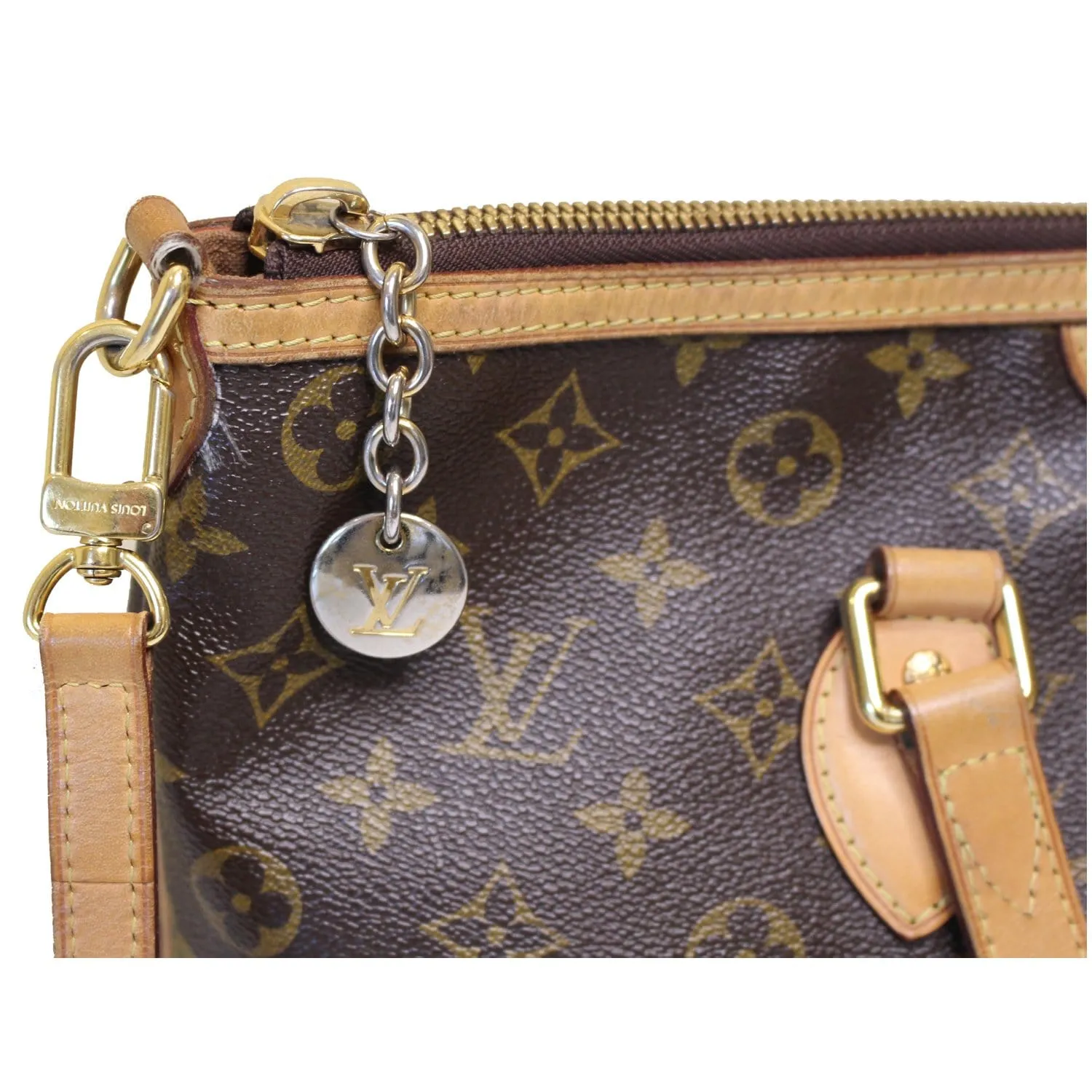 LOUIS VUITTON Palermo PM Monogram Canvas Shoulder Bag Brown