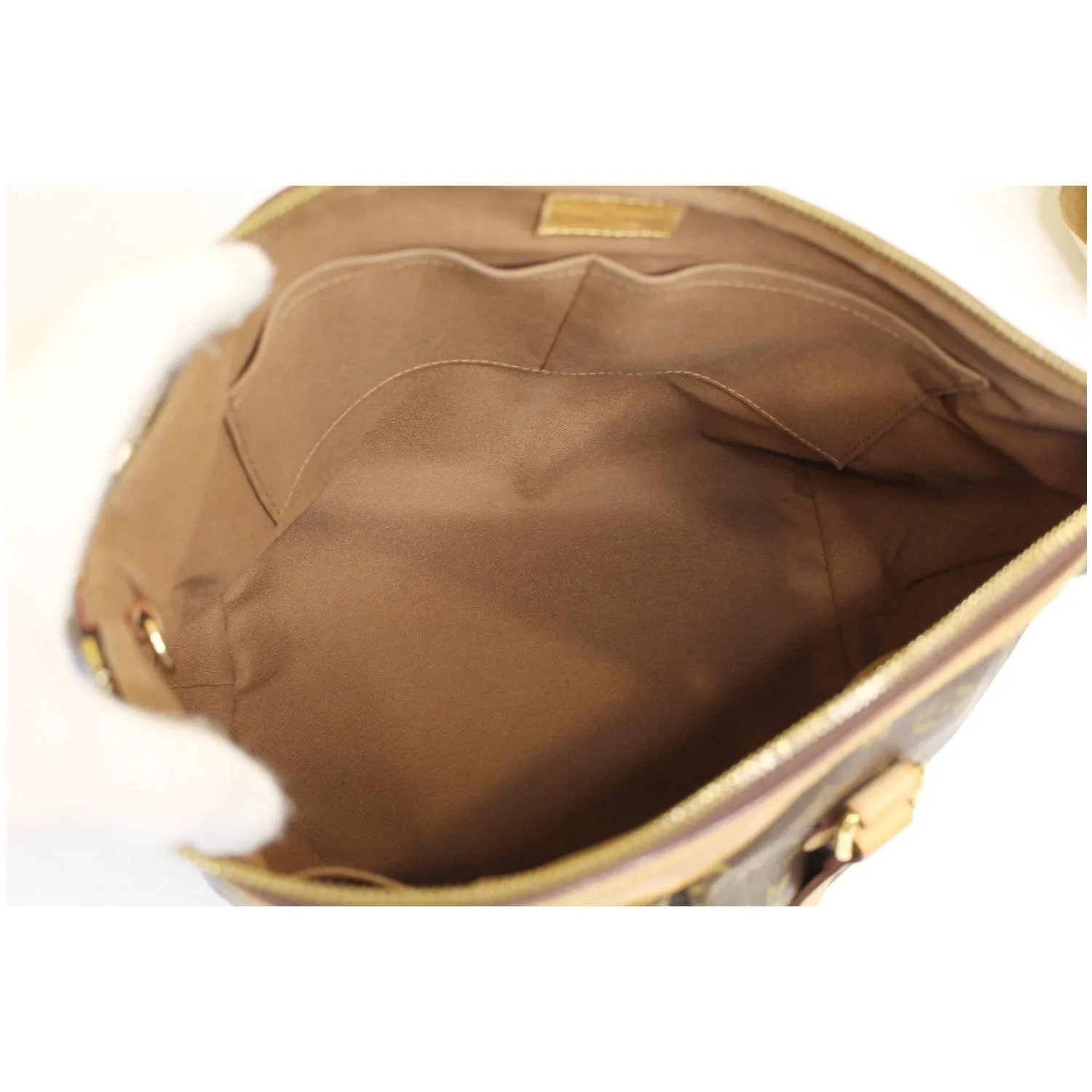 LOUIS VUITTON Palermo PM Monogram Canvas Shoulder Bag Brown