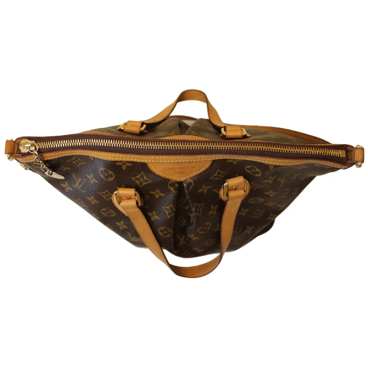 LOUIS VUITTON Palermo PM Monogram Canvas Shoulder Bag Brown