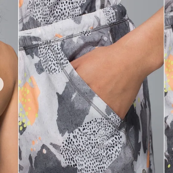 Lululemon Be Free Runsie Mini Art Pop White Multi
