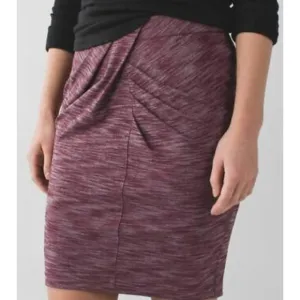 Lululemon heathered plum skirt with wrap detail