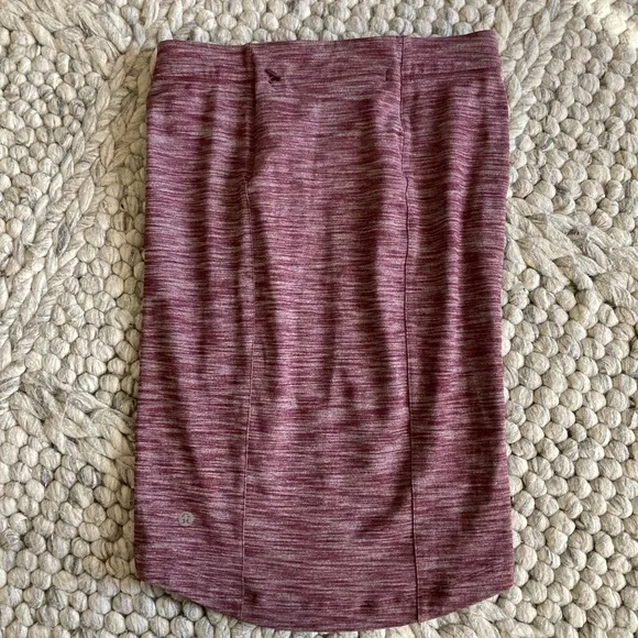 Lululemon heathered plum skirt with wrap detail
