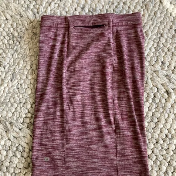 Lululemon heathered plum skirt with wrap detail