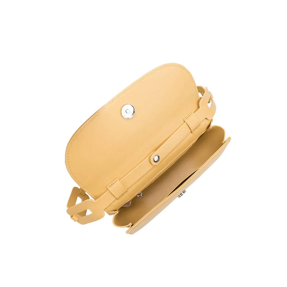 Luxe Essence Shoulder Bag in Yellow