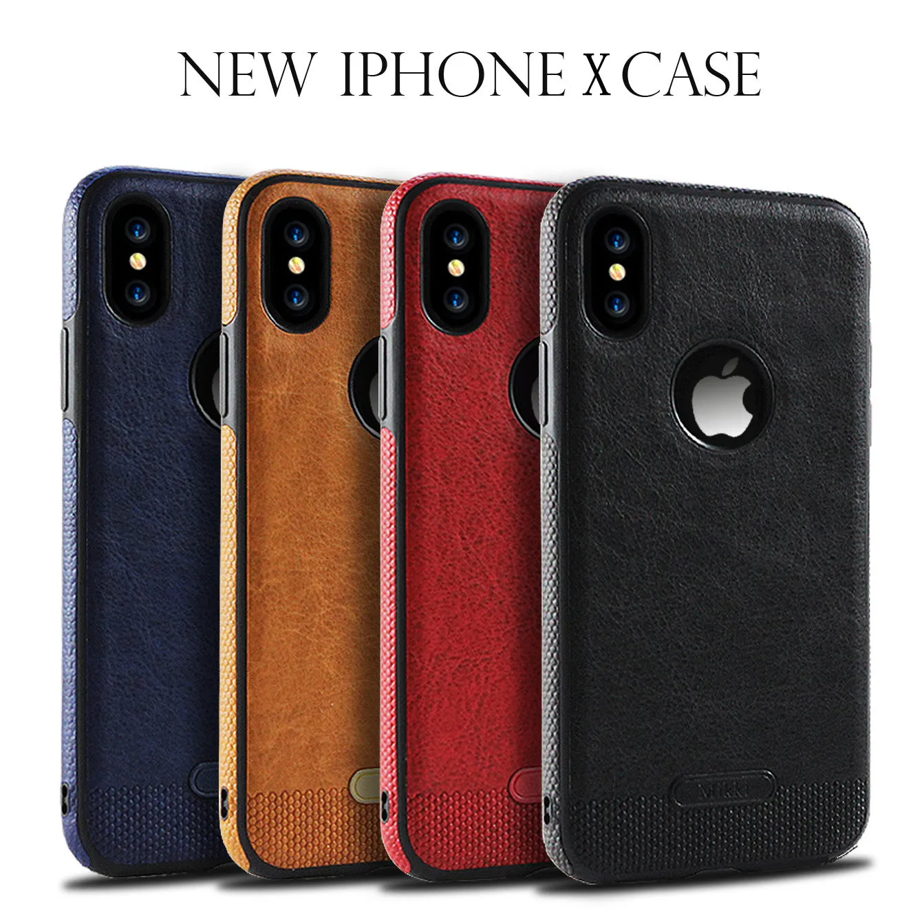 Luxury Textured Back Cover Flexible Soft Shockproof Full Protection Cases for iPhone X Orange yellow