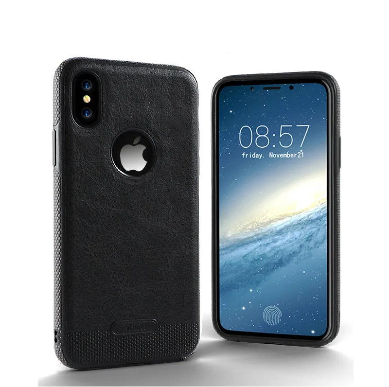 Luxury Textured Back Cover Flexible Soft Shockproof Full Protection Cases for iPhone X Orange yellow