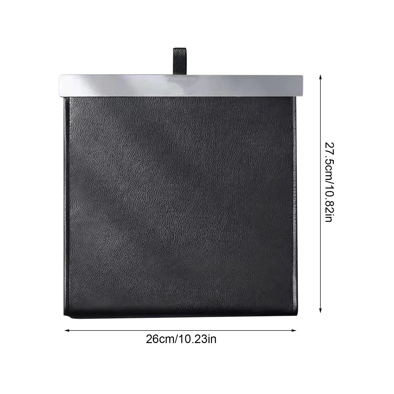 Luxury Waterproof Leather Car Trash Bin - Easy Install, Space-Saving & Magnetic Closure