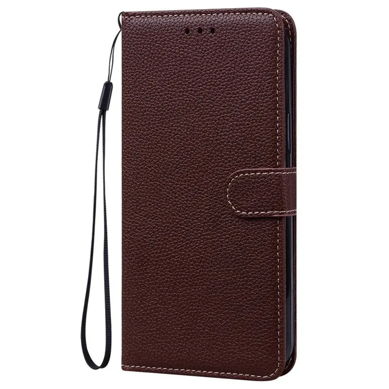 Lychee Leather Wallet iPhone Case