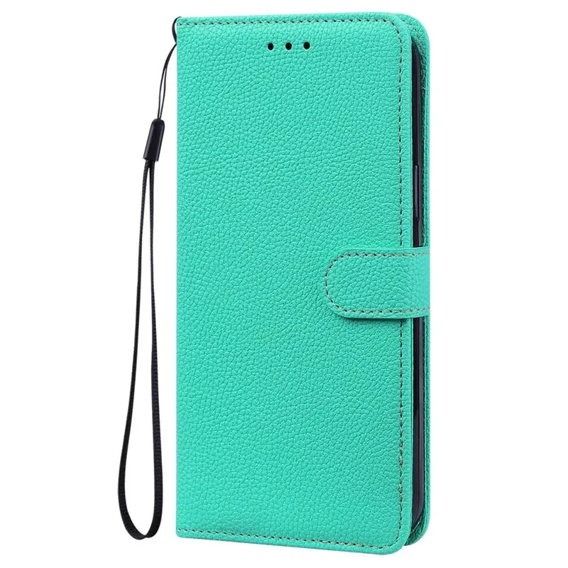 Lychee Leather Wallet iPhone Case