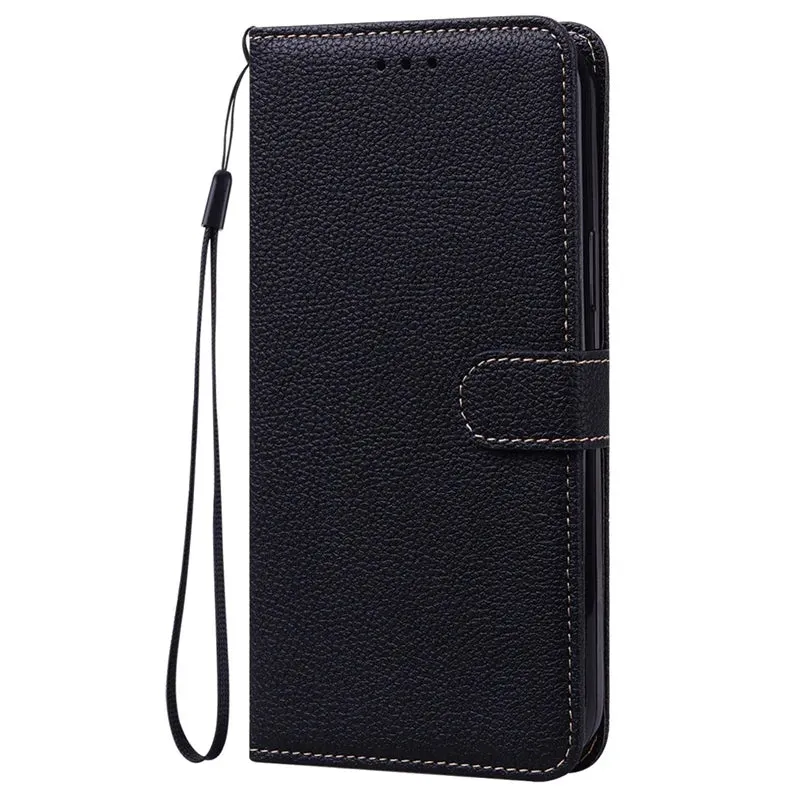 Lychee Leather Wallet iPhone Case