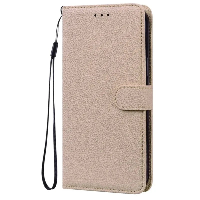 Lychee Leather Wallet iPhone Case