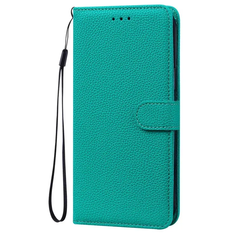 Lychee Leather Wallet iPhone Case