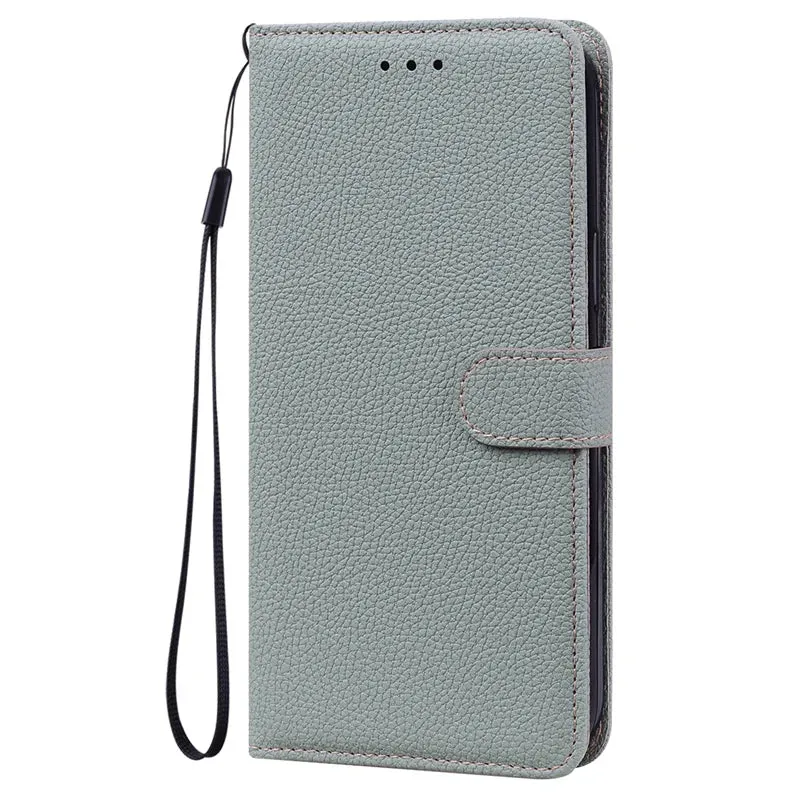 Lychee Leather Wallet iPhone Case