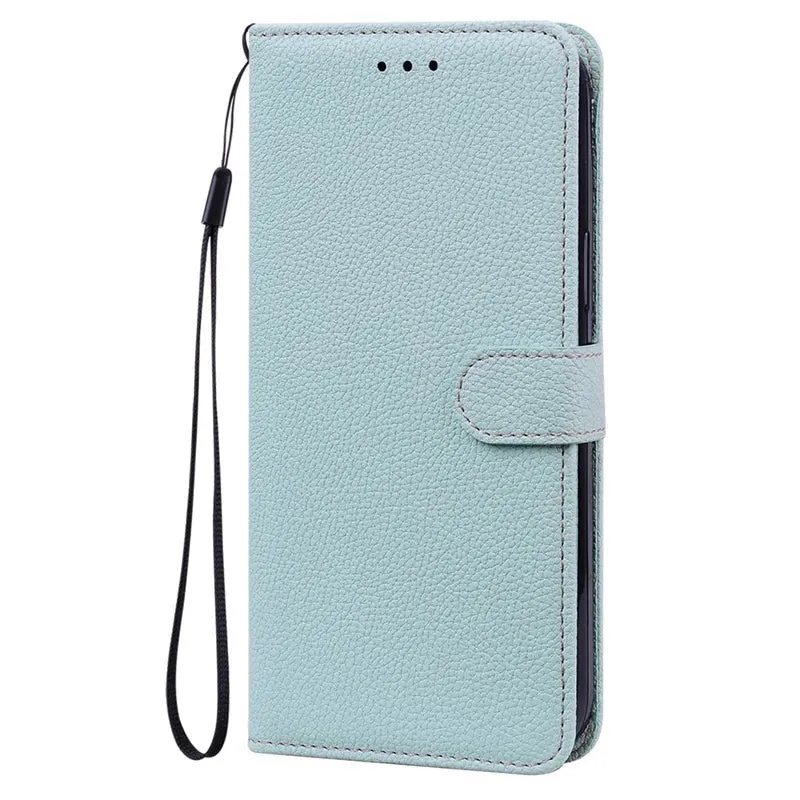 Lychee Leather Wallet iPhone Case