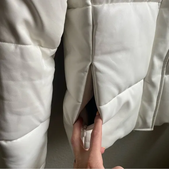 Marc New York white full zip puffer jacket