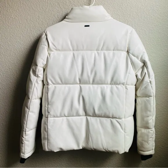 Marc New York white full zip puffer jacket