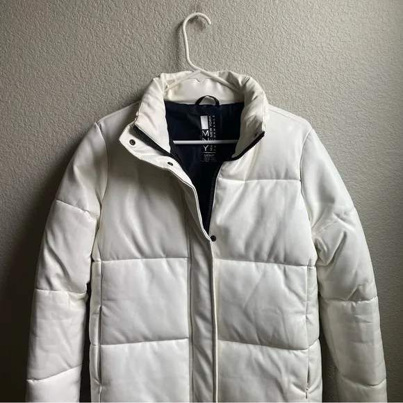 Marc New York white full zip puffer jacket