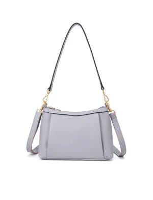 MARCIA LEATHER XBODY BAG- BLACK- E1-0830-CORNFLOWER-SALE