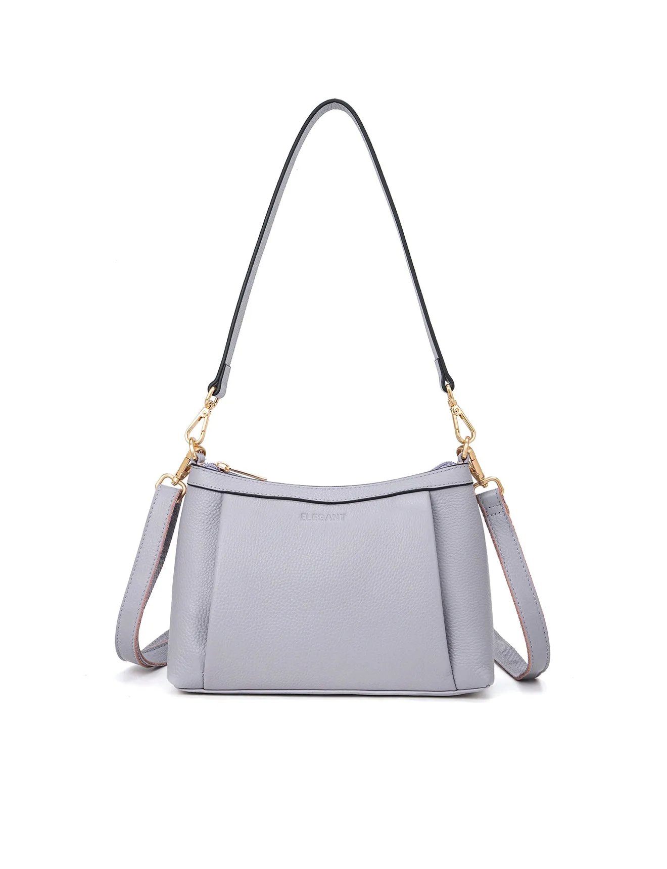 MARCIA LEATHER XBODY BAG- BLACK- E1-0830-CORNFLOWER-SALE