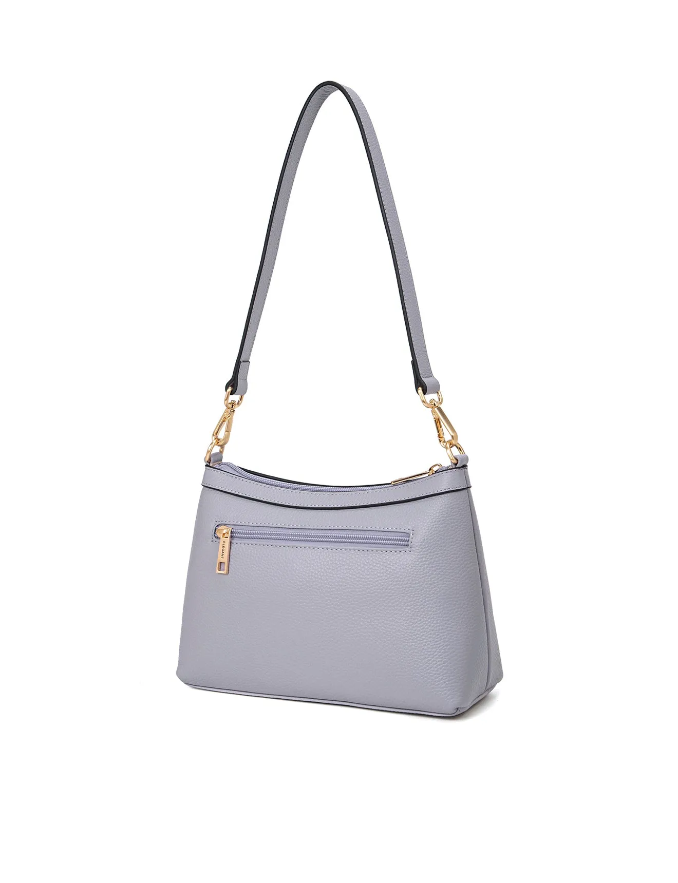 MARCIA LEATHER XBODY BAG- BLACK- E1-0830-CORNFLOWER-SALE