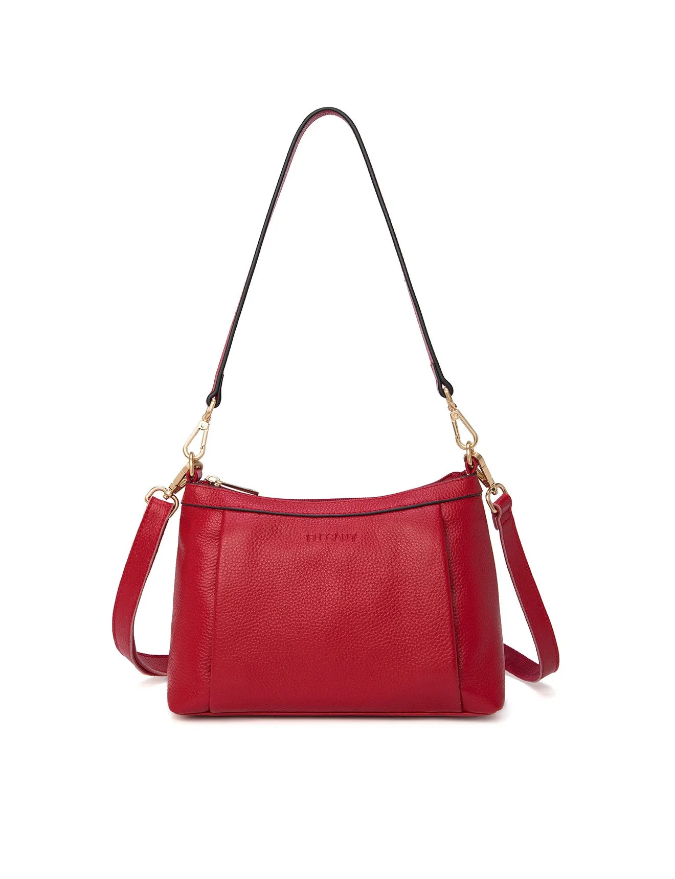 MARCIA LEATHER XBODY BAG- BLACK-E1-0830-FIRE-SALE