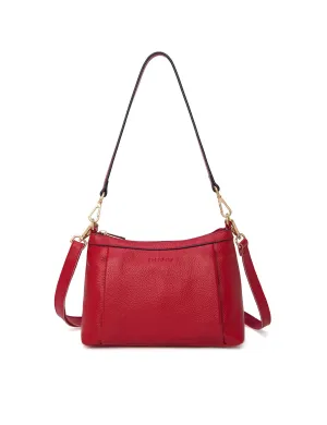 MARCIA LEATHER XBODY BAG- BLACK-E1-0830-FIRE-SALE