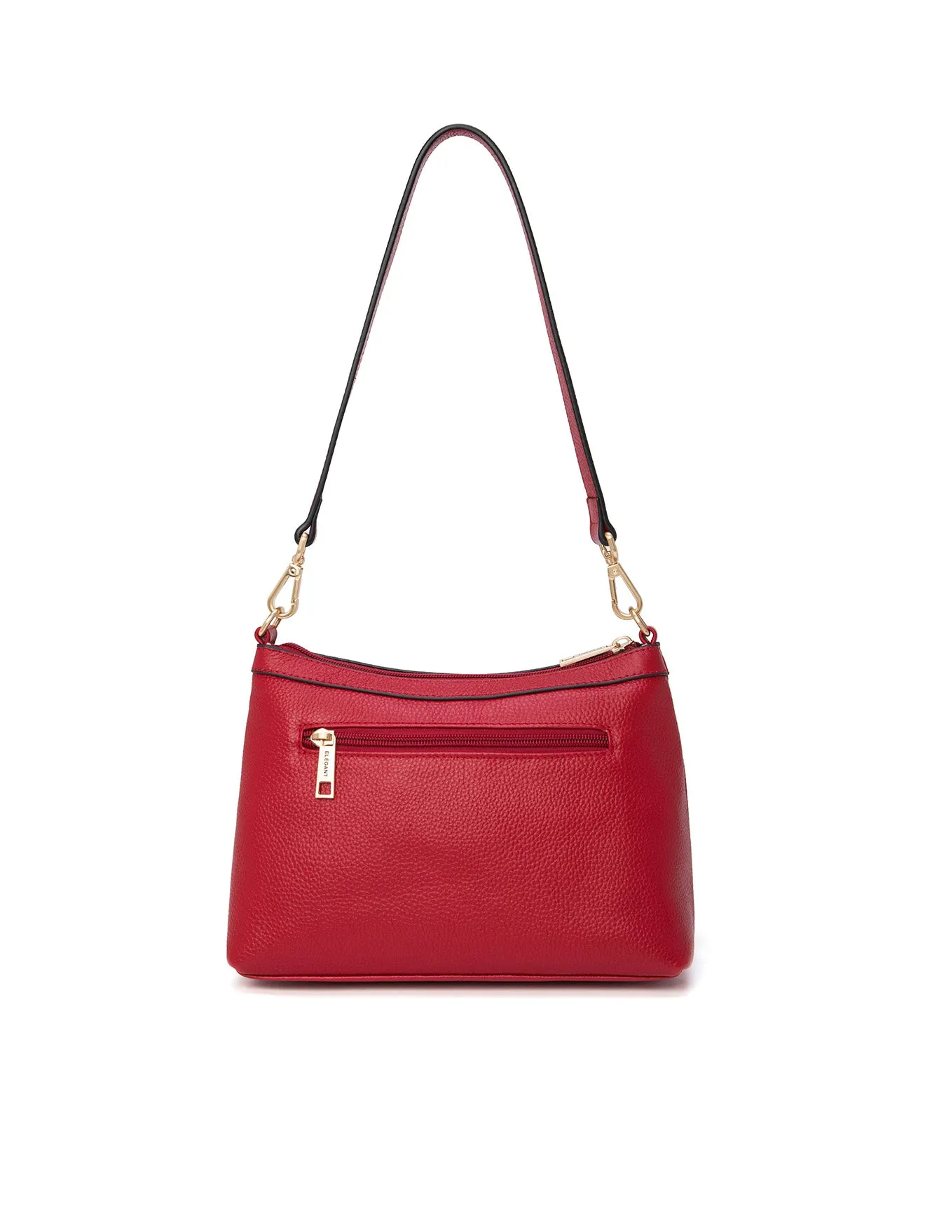 MARCIA LEATHER XBODY BAG- BLACK-E1-0830-FIRE-SALE