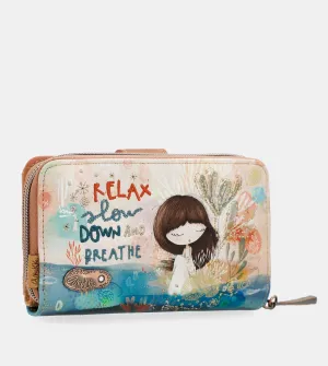 Mediterranean Medium Zippered Wallet