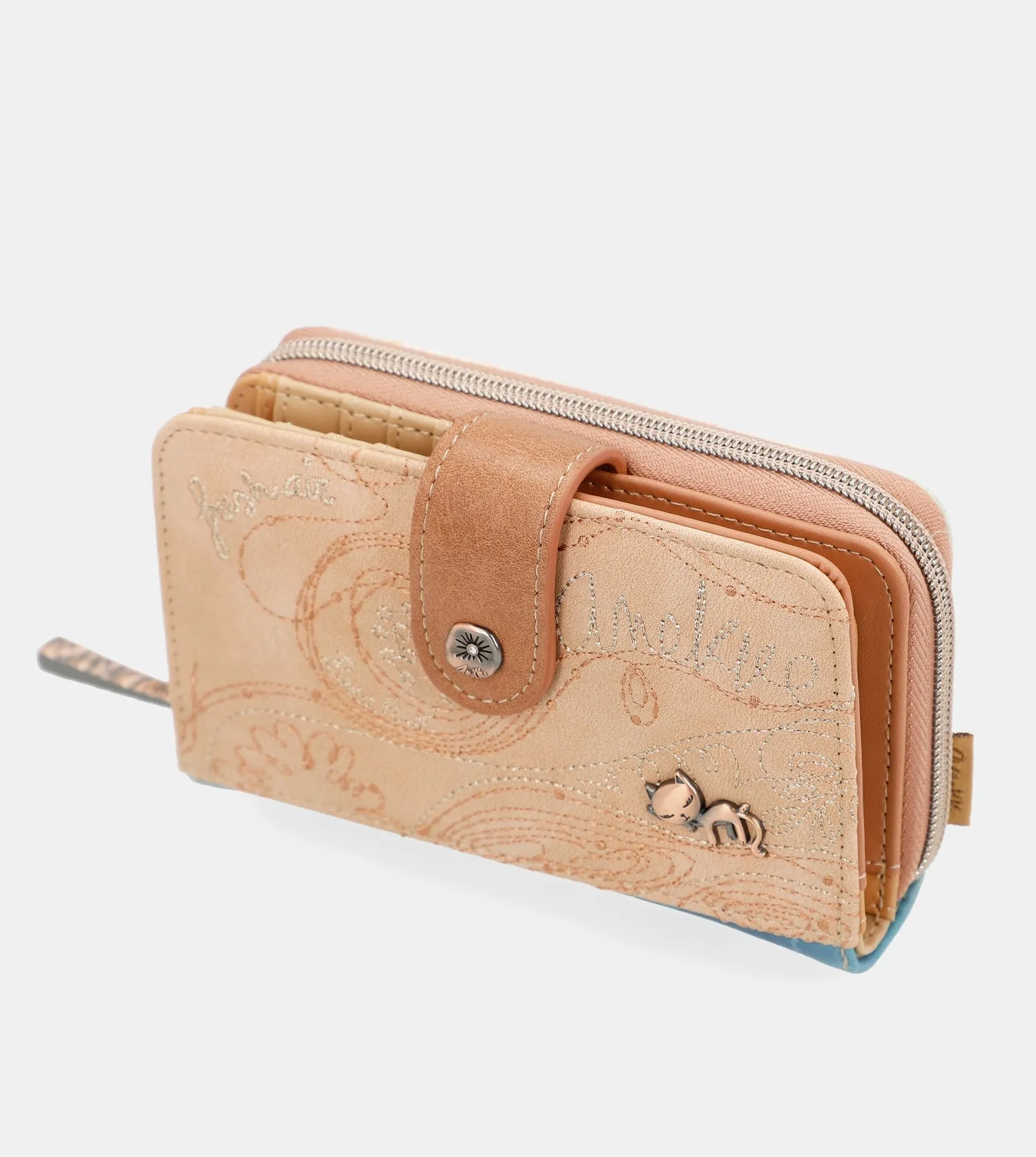 Mediterranean Medium Zippered Wallet