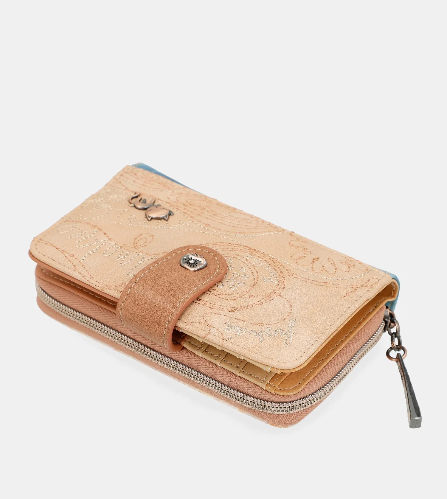 Mediterranean Medium Zippered Wallet