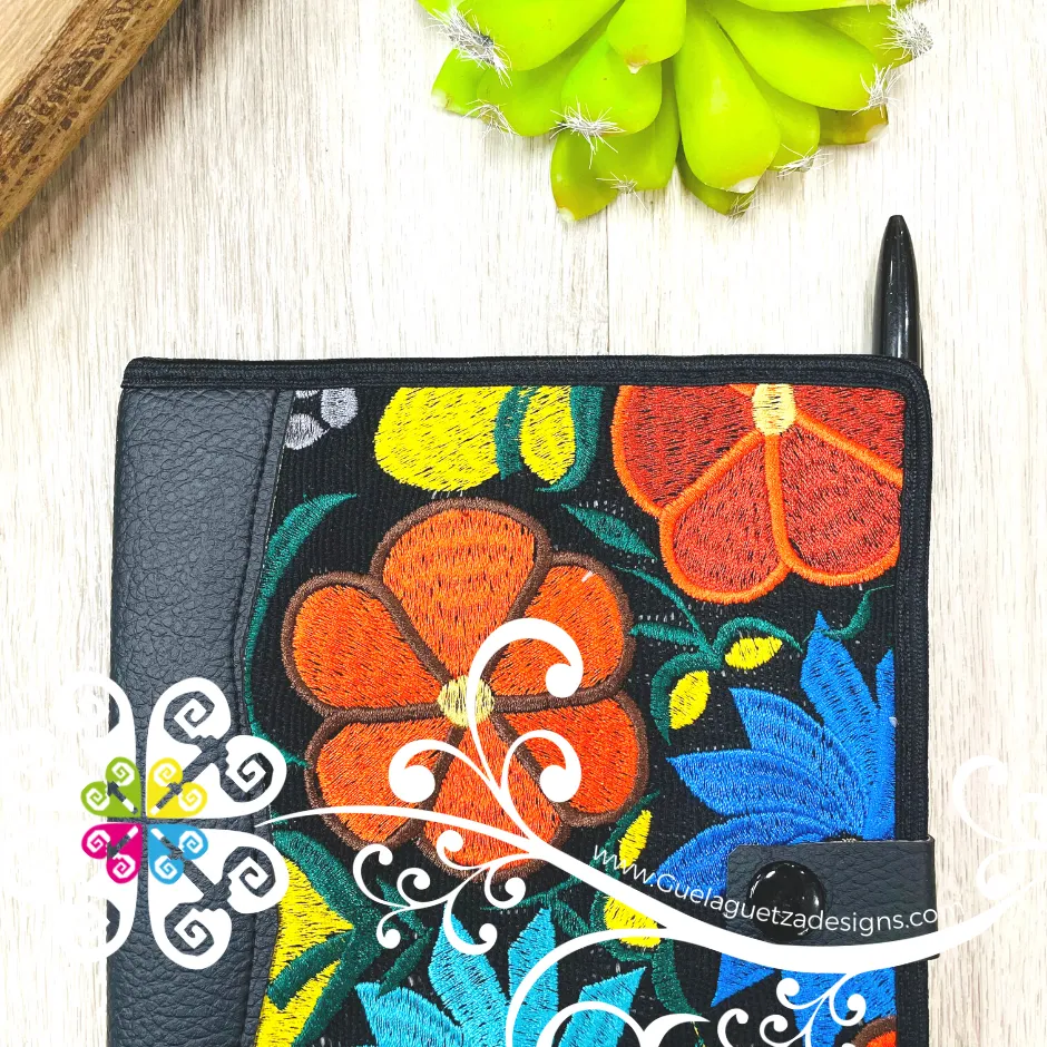 Medium Strip- Floral Notebook Case