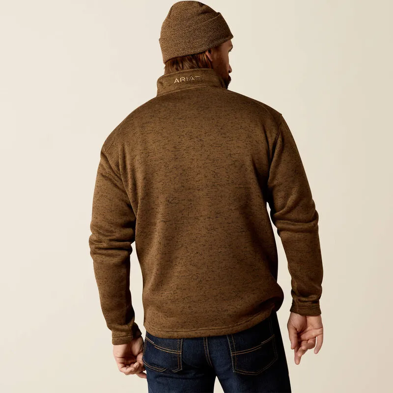 Men's Ariat Caldwell Logo 1/4 Zip Sweater