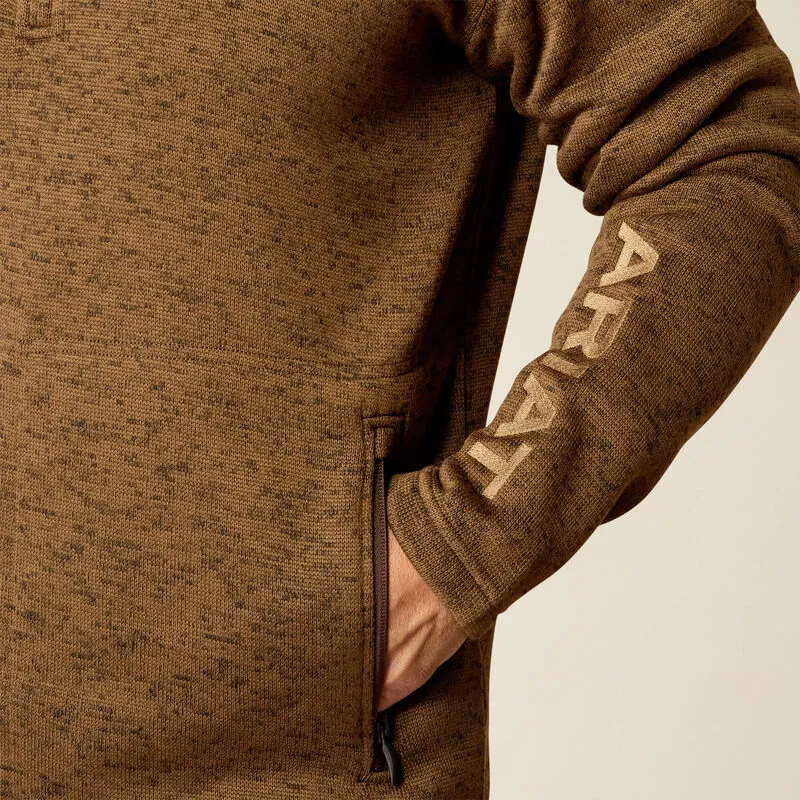 Men's Ariat Caldwell Logo 1/4 Zip Sweater