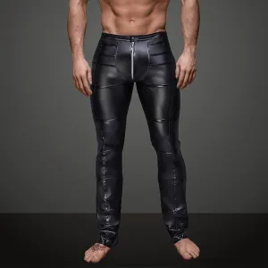 Men's Faux Leather PVC Pants for Nightclub Wear