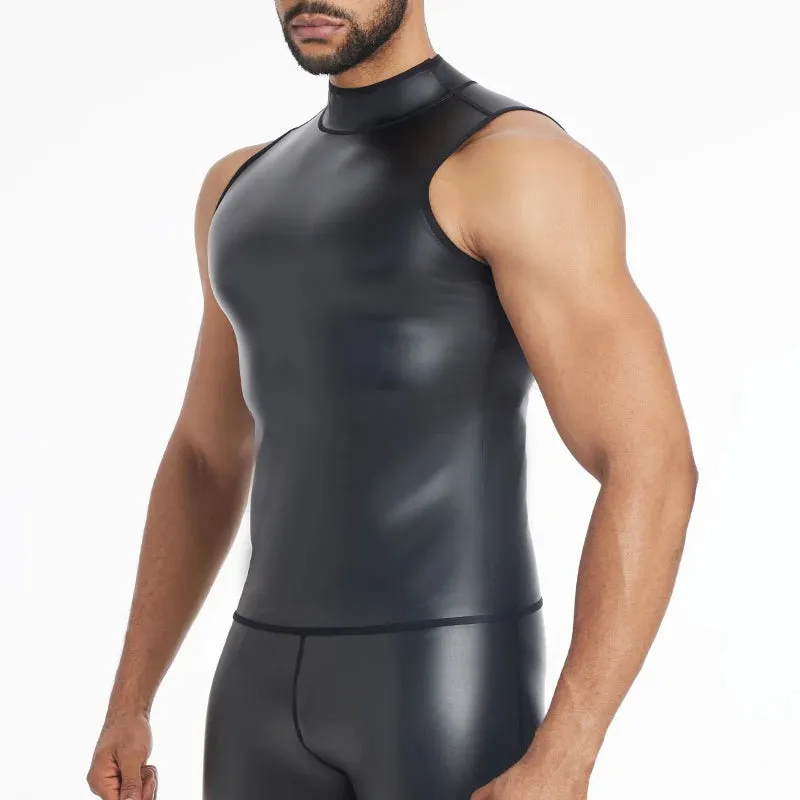 Men's Faux Leather Vest