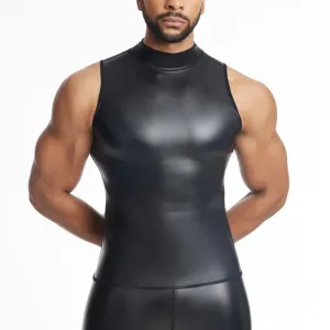 Men's Faux Leather Vest