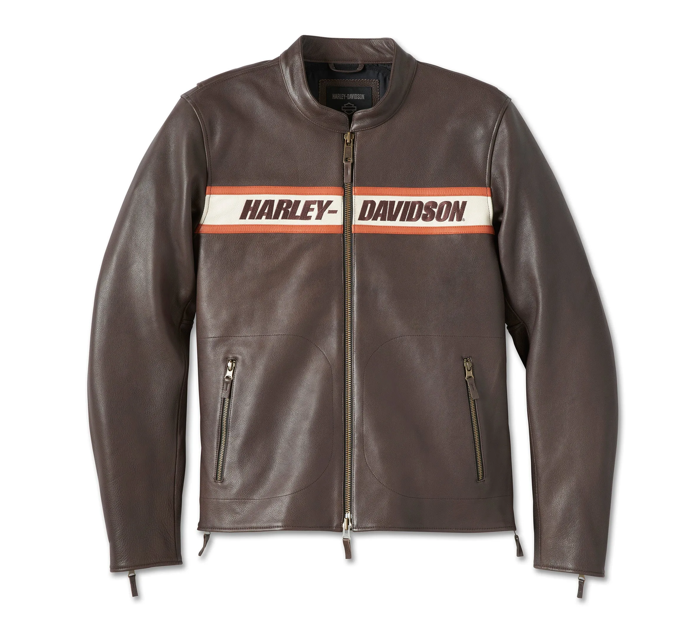 Men's Victory Lane II Leather Jacket - Tall - Java
