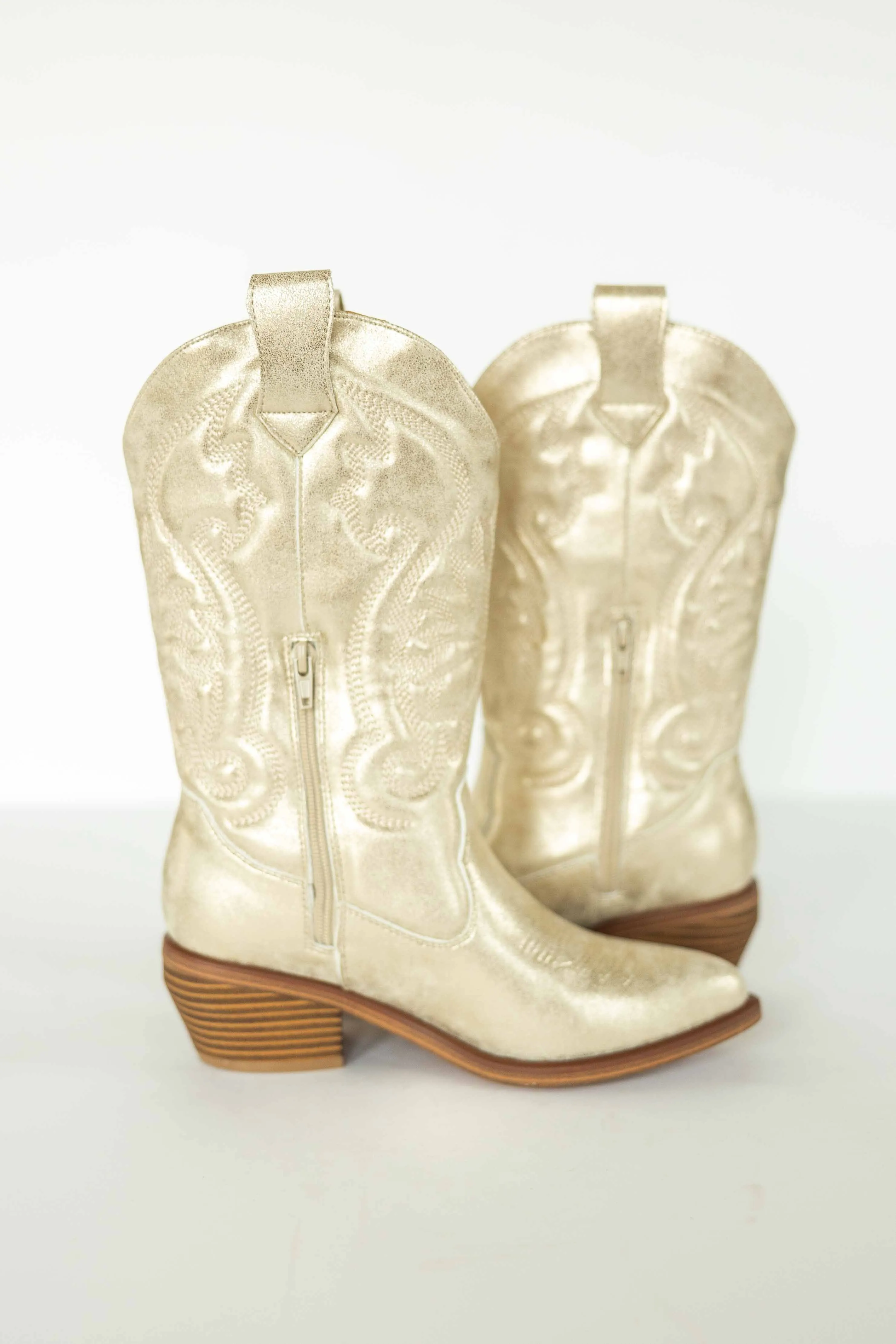 [MIA] KELSHA WESTERN BOOT-GOLD