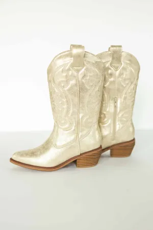 [MIA] KELSHA WESTERN BOOT-GOLD