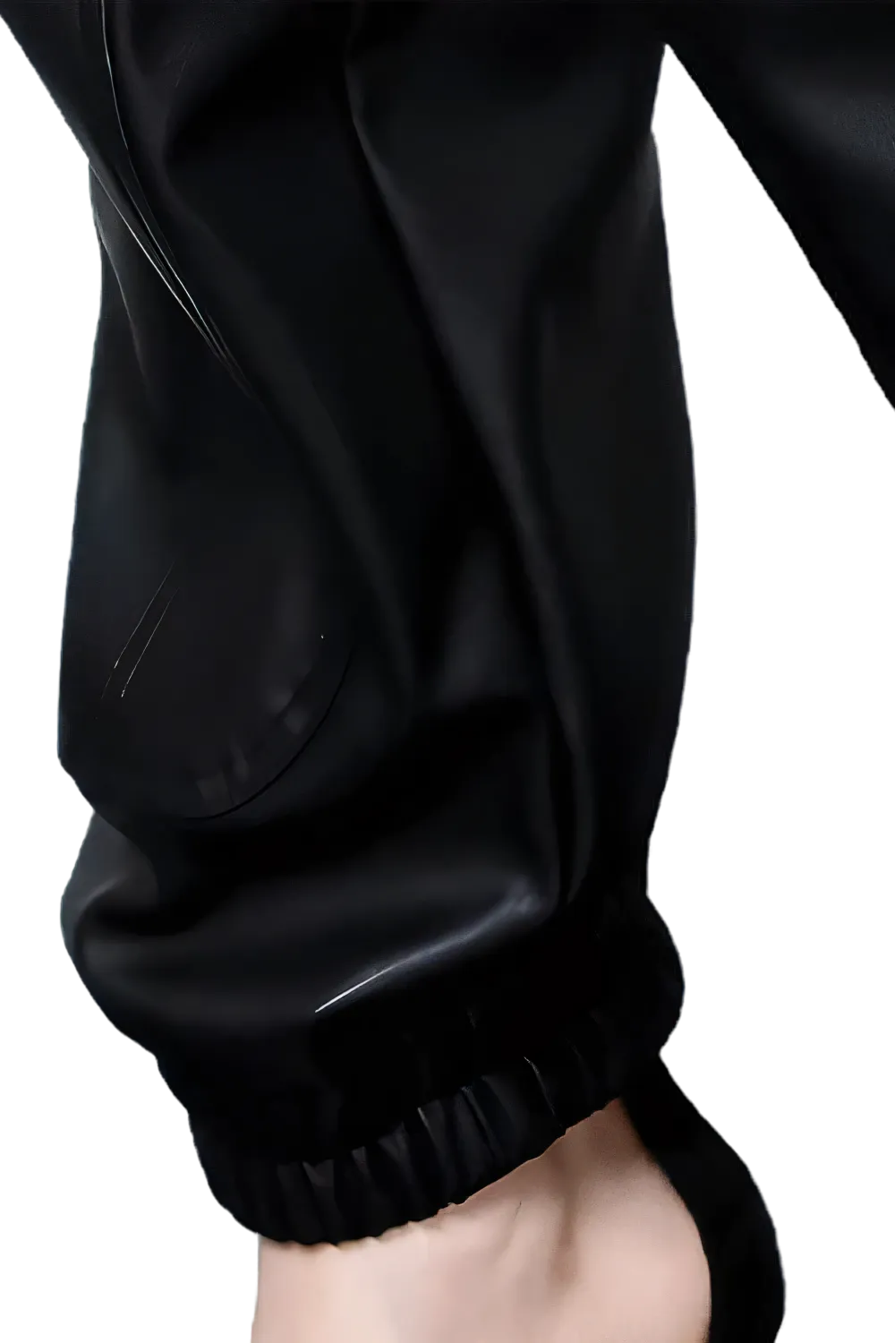 Midnight Armor Faux Leather Jumpsuit
