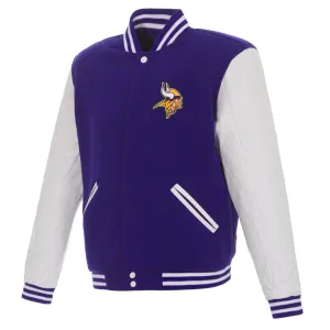 Minnesota Vikings Reversible Varsity Jacket