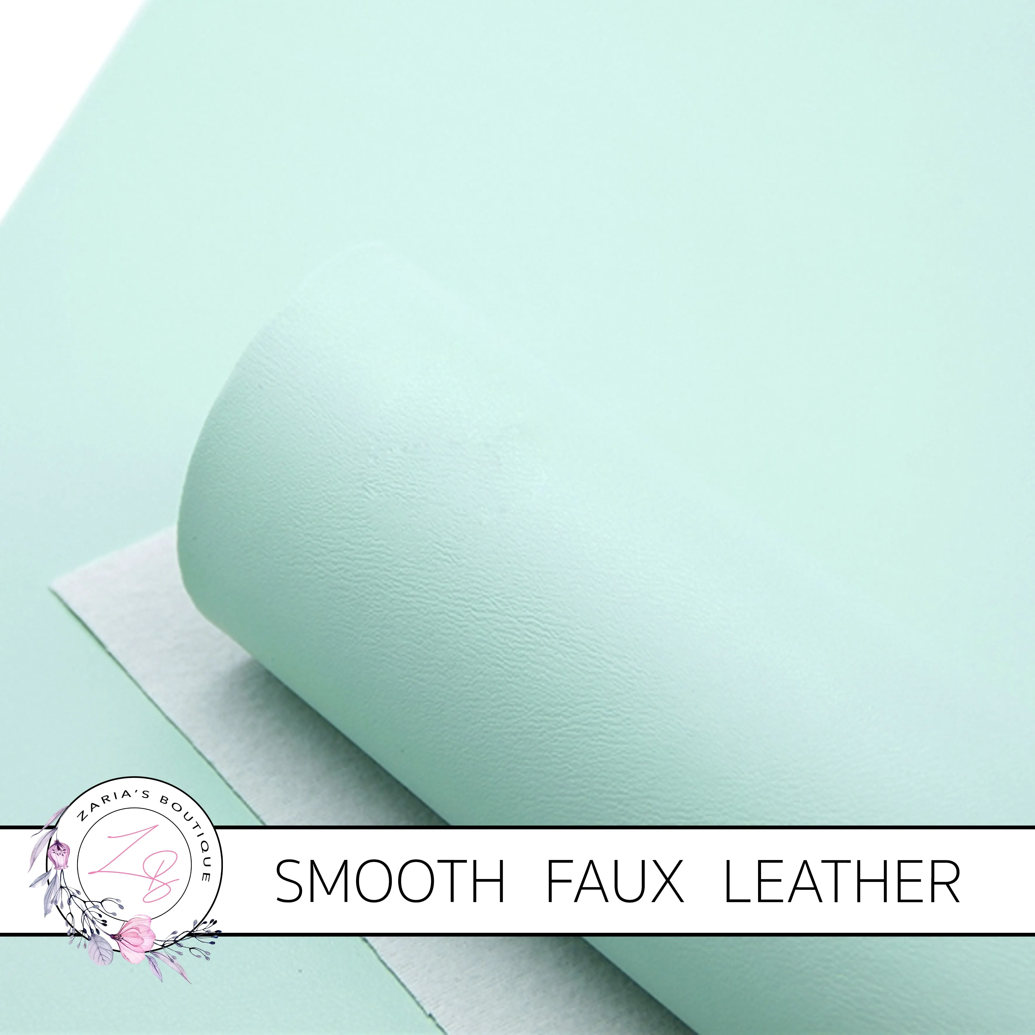 Mint Green ~ Smooth Faux Leather ~ 0.92mm