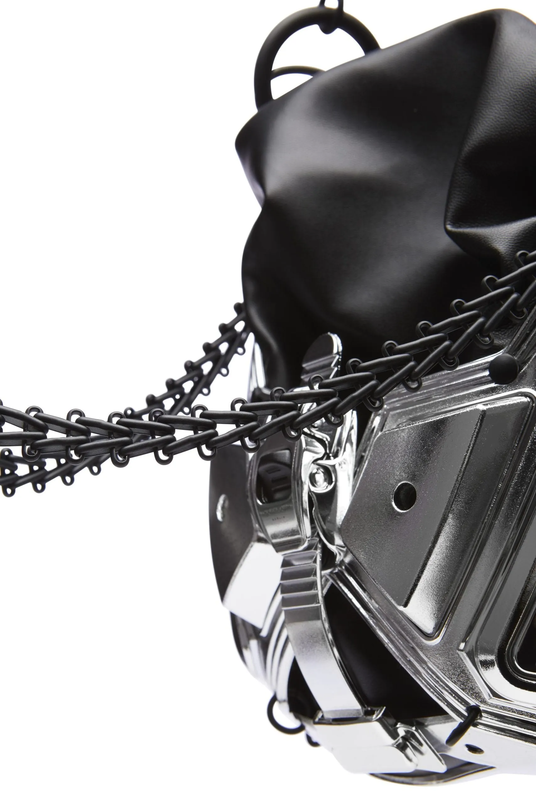 Module 01 Silver Handbag with Chain