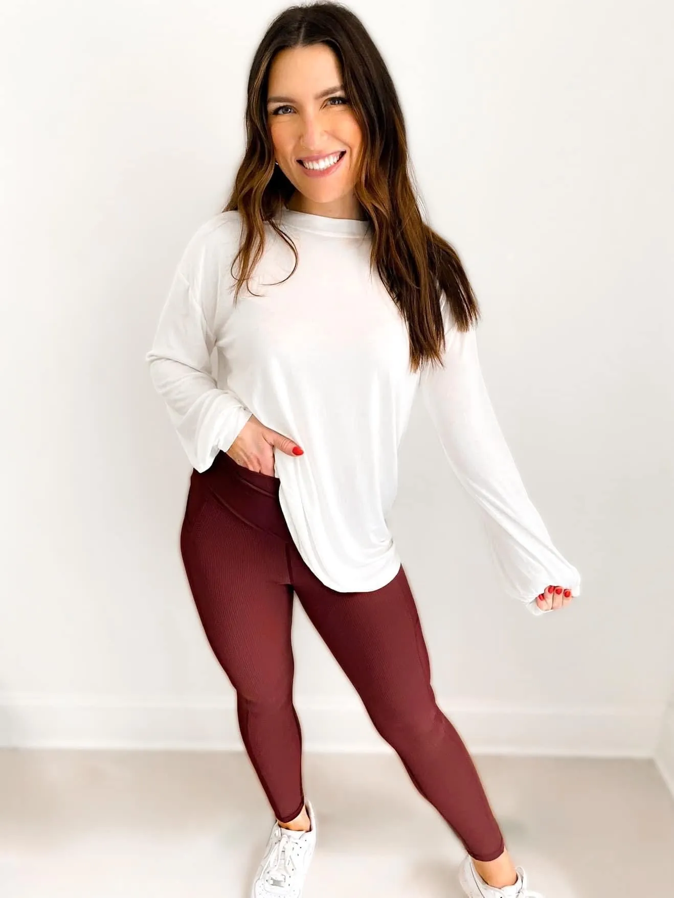 Molly Max Sculpt Diagonal Ribbed Leggings