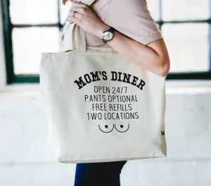Mom's Diner Breastfeeding Tote Canvas Bag
