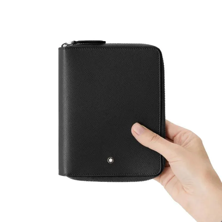 Montblanc Case for 5 writing tools with black sartorial zip 198364