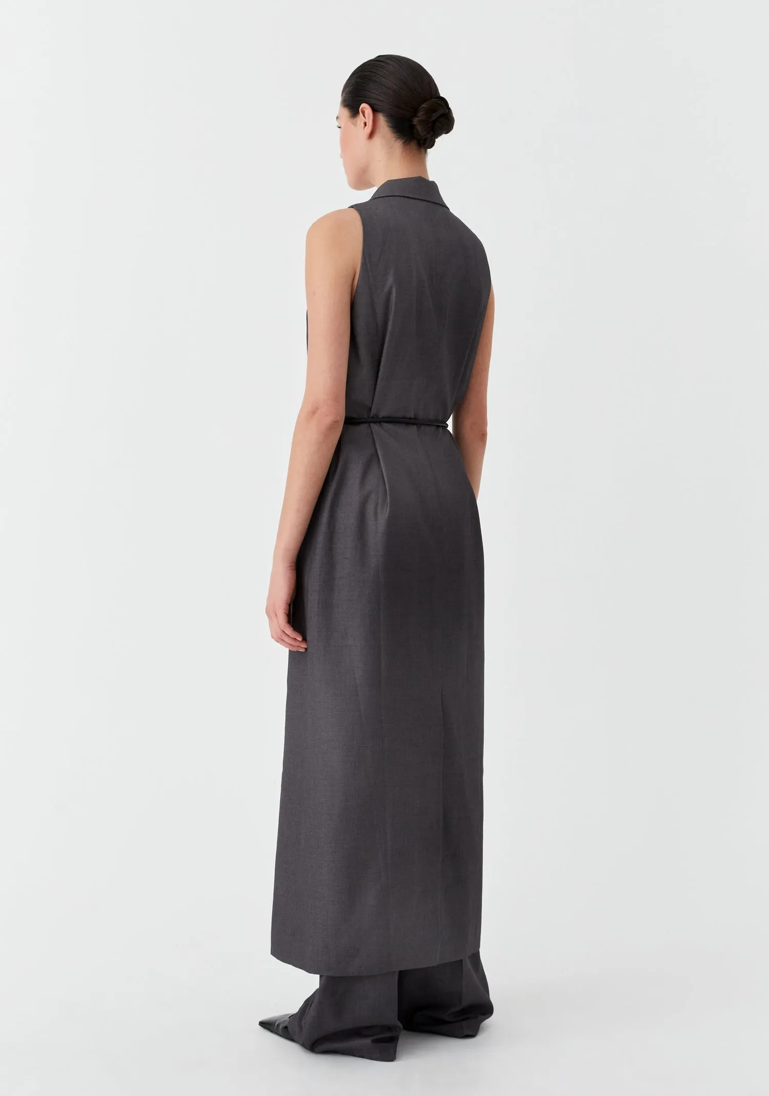 Morrison Vale Vest Dress - Charcoal