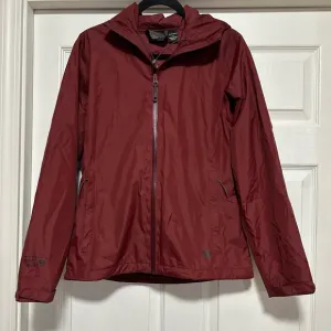 Mountain Hardwear Red Rain Jacket Women's Size M, Medium