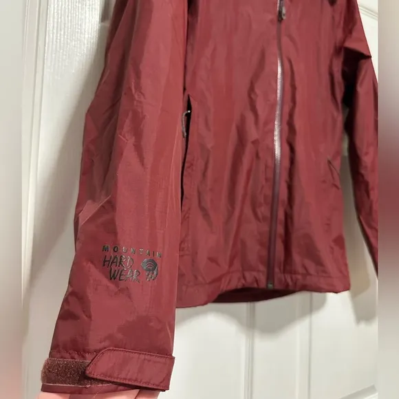 Mountain Hardwear Red Rain Jacket Women's Size M, Medium