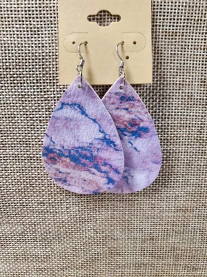 Multi Marble Earrings